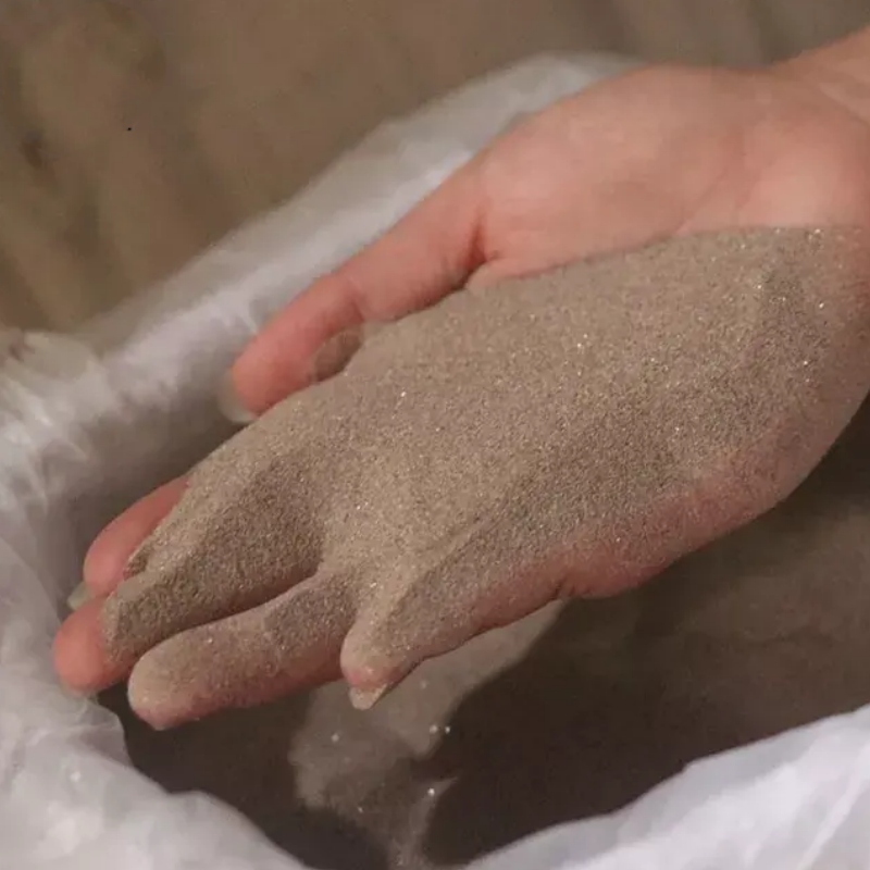 Tűzálló cirkonhomok 2340°C Olvadáspont magas hőmérsékletű kemencékhez
